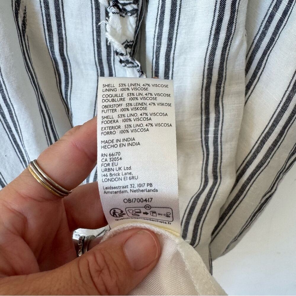 Striped Ruffle Dress - Picture 11 of 11